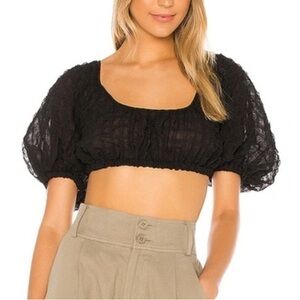 L'Academie The Lealia Crop Top